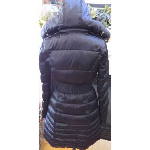 Laundry by Shelli Segal Full Length Puffer  with hood Black  XS  NWOT - Picture 2 of 14